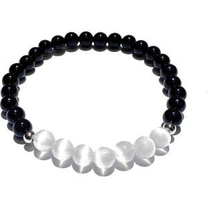 Handmade Natural Gemstone Beaded Bracelet for Men and Women—Healing, Protection,